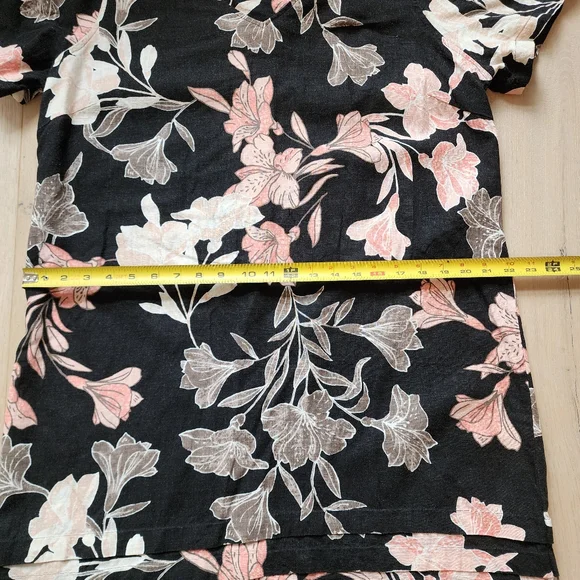 Nicole Miller Linnen Floral Dress Size XL - Picture 12 of 14
